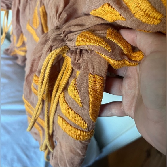 Maeve by Anthropologie Oversized Boho Adriene Embroidered Kimono Top SIZE XS/S - Picture 7 of 10